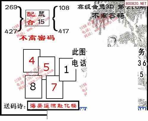 九宝图21270期3d寻码图(特一级会员版)