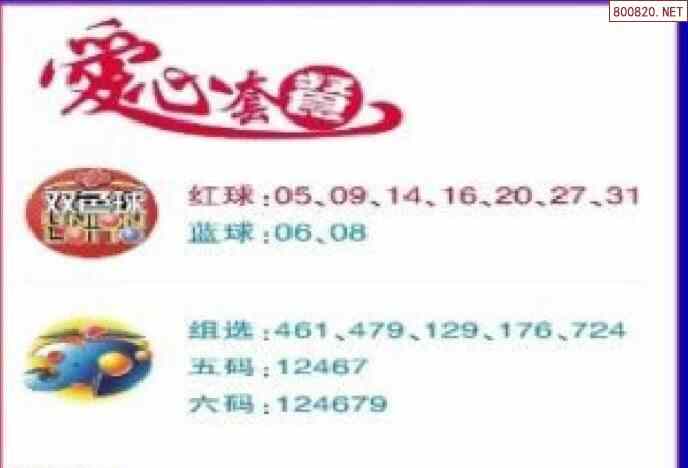 24年116期双色球联销图